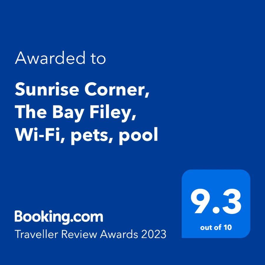Sunrise Corner, The Bay Filey, Wi-Fi, Pets, Pool Apartamento Exterior foto